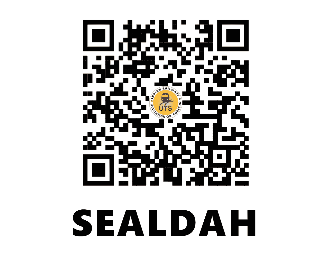 UTS QR Code for SEALDAH - SDAH (ER - WEST BENGAL)